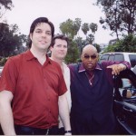 Myself, Mike Turenne and Solomon Burke, Dohenny Fest, California, 2003