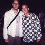 Anton Fig, Backstage at Bishopstock, Exeter England, 2001