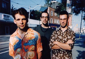 Jeremy Robinson, myself, and Jason Mercer 1997 Bourbon House - 271 Dundas Photo: Maihyet Burton